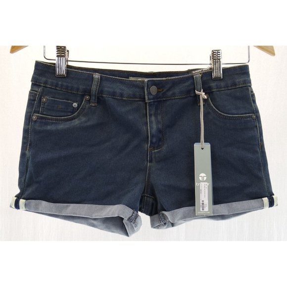 New Tractr "Brittany" Denim Shorts | Slim/Fit, Womens - Picture 1 of 5